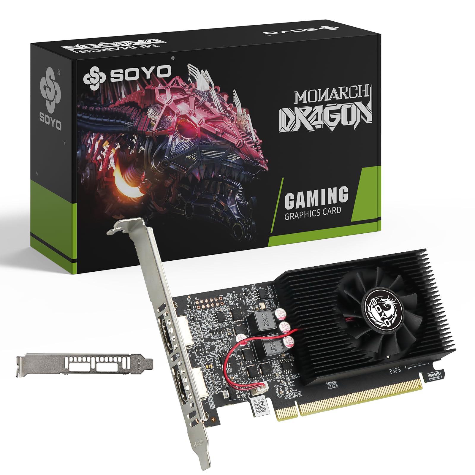SOYO Geforce GT 730 Low Profile Graphics Card 4GB DDR3 128 Bit Video Card with Dual HDMI PCI Express x16 1.1 GPU for Office-image-34