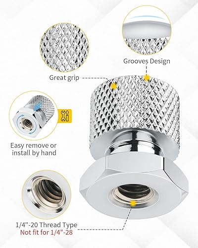 Miniatura 2 de Tuercas de montaje de asiento individual, tuerca de asiento individual para motocicleta de 14 "-20 roscas compatibles para Harley Davidson 1997-2024