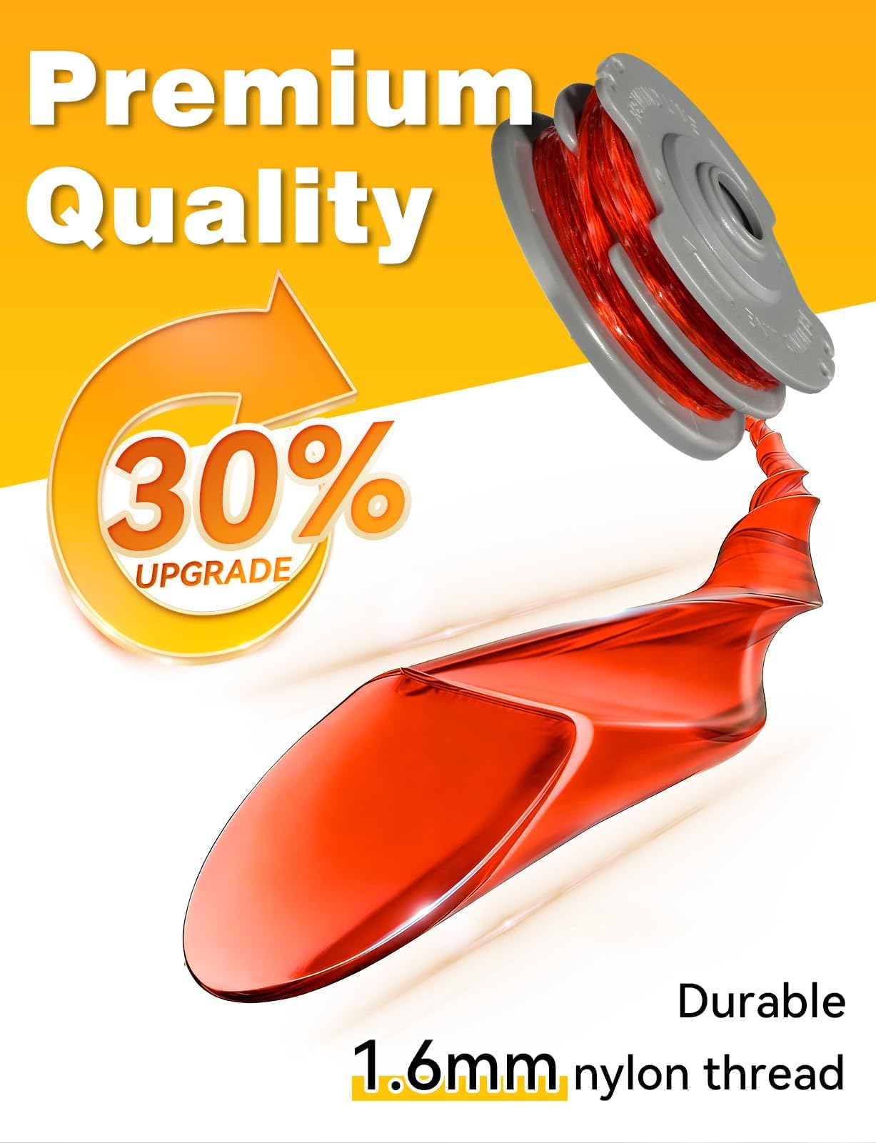 2PCS Replacement Strimmer Spools Compatible with Flymo Power/Mini/Trim Grass Trimmer, Strimmer Spool Line, Double Autofeed, Upgrade Wire - 4