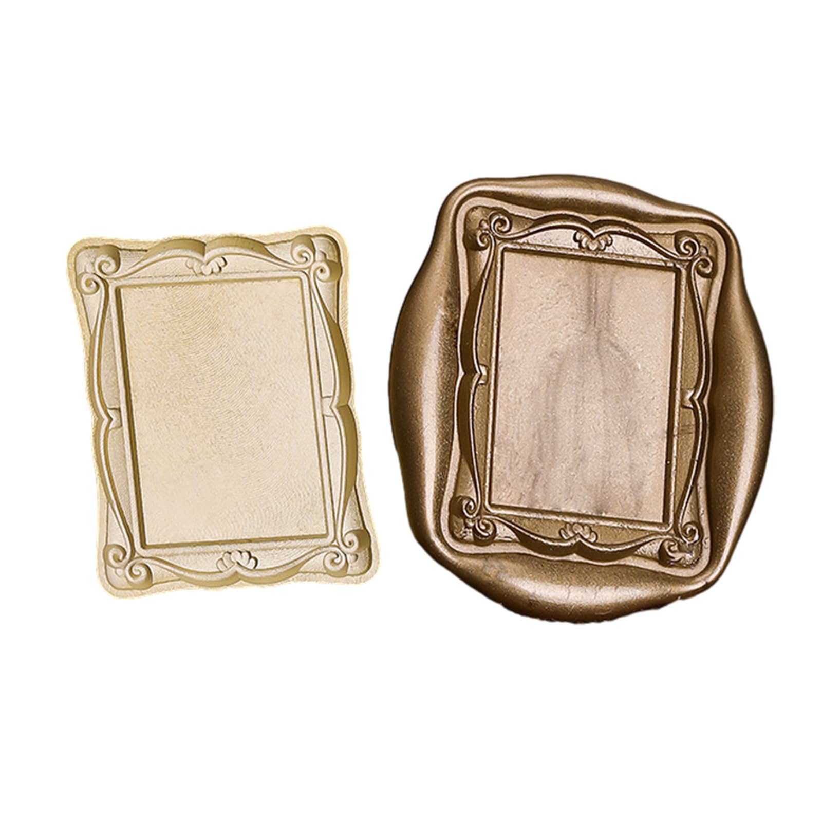 Navna Photo Frame Wax Seal Stamp Vintage Can Hold Photos Sealing Stamp Head For Card Envelopes Wedding Invitation Scrapbooking