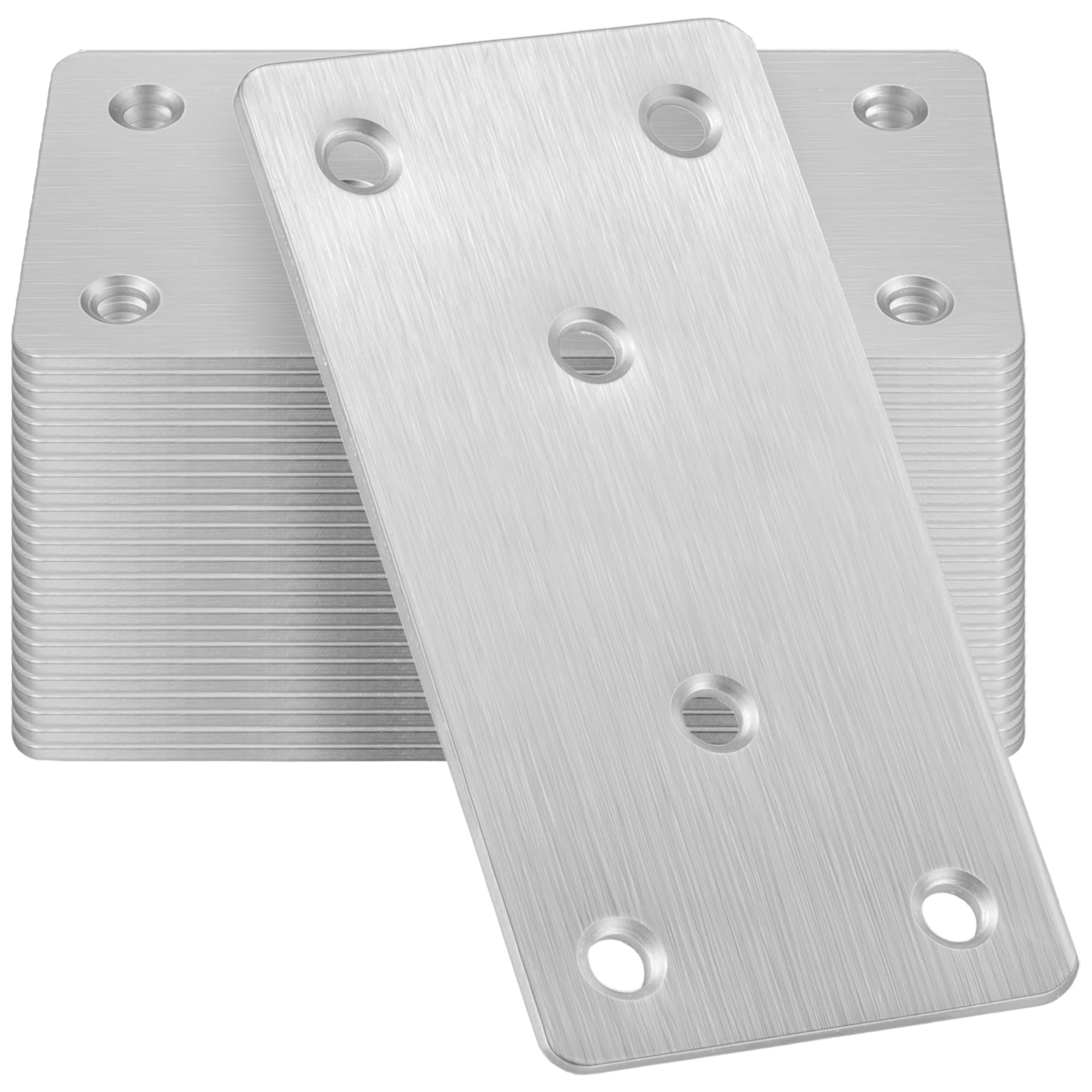 25Pcs Flat Mending Plates, 100x50 Heavy Duty Straight Metal Joining Bracket