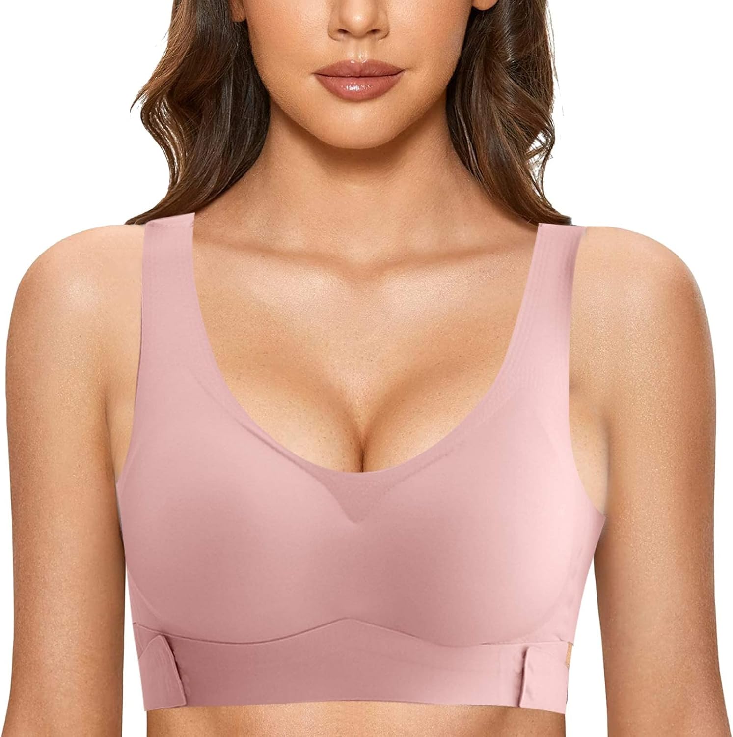 Bright Crop top D Bra Size Racerback Bra Push up Bra Inserts Crop top