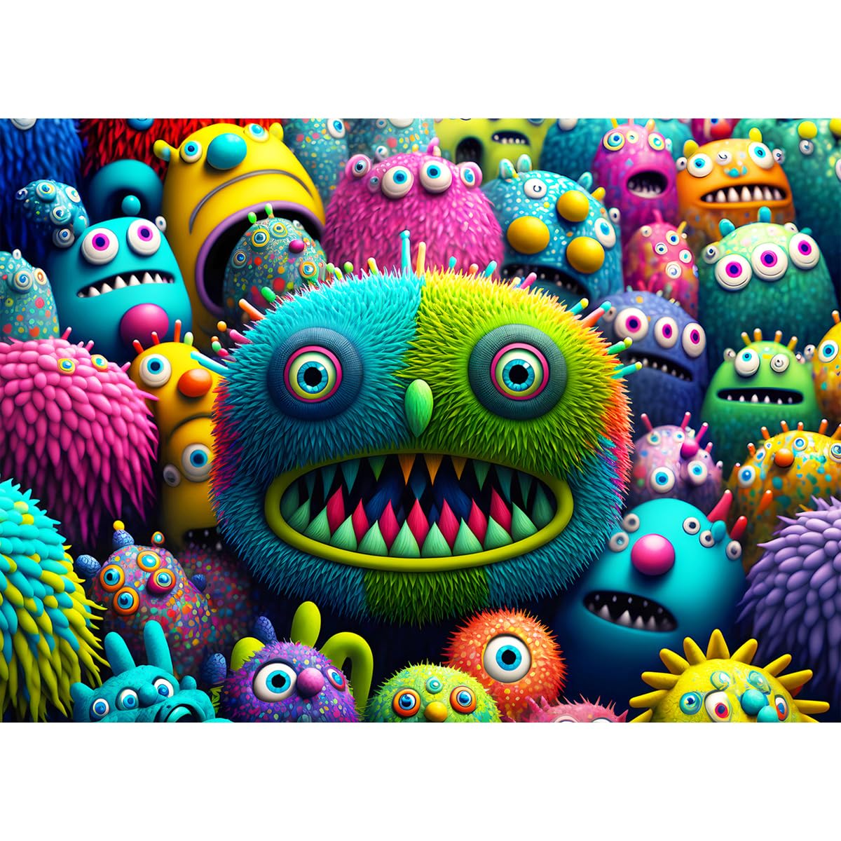 Puzzles 1000 Pieces for Adults jigsaw puzzles for adults 1000 Piece Puzzle Challenging Game for The Whole for Women, Gifts for Men, jigsaw puzzle Theme:Colourful creatures โ image 1