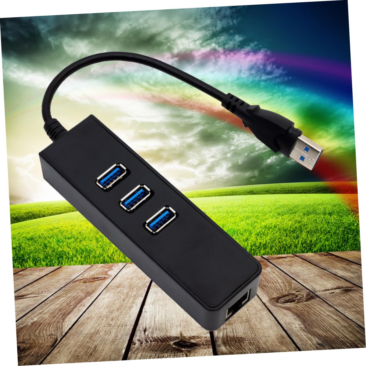 Concentrador USB Mbps Adaptador Gigabit Ethernet USB LAN para XP Compatible Vista y Sistemas Superiores