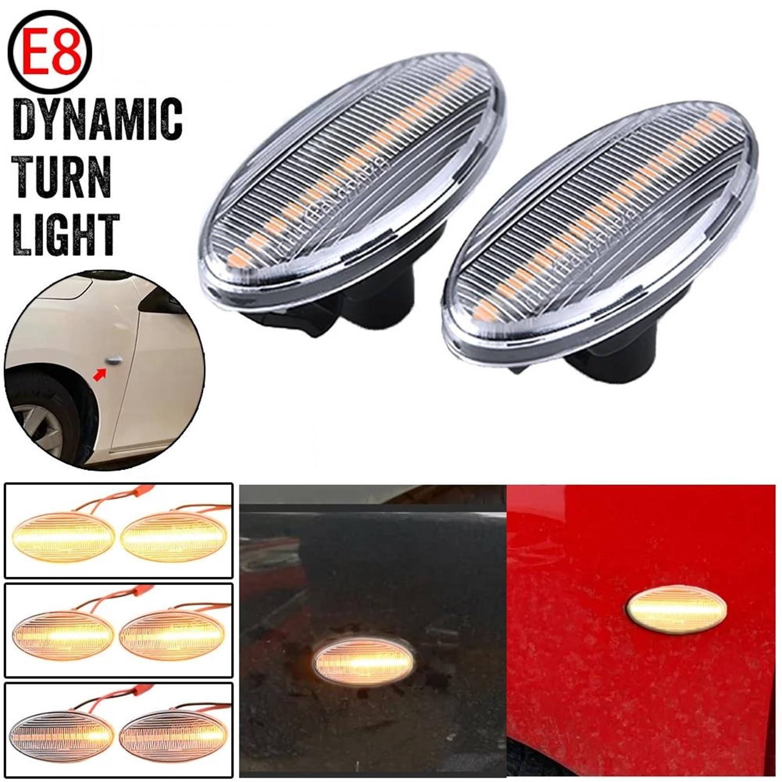 Generico Freccia Laterale Auto Per Mazda 3 BK BL 2 DY DE 6 GG1 GY 5 CR19