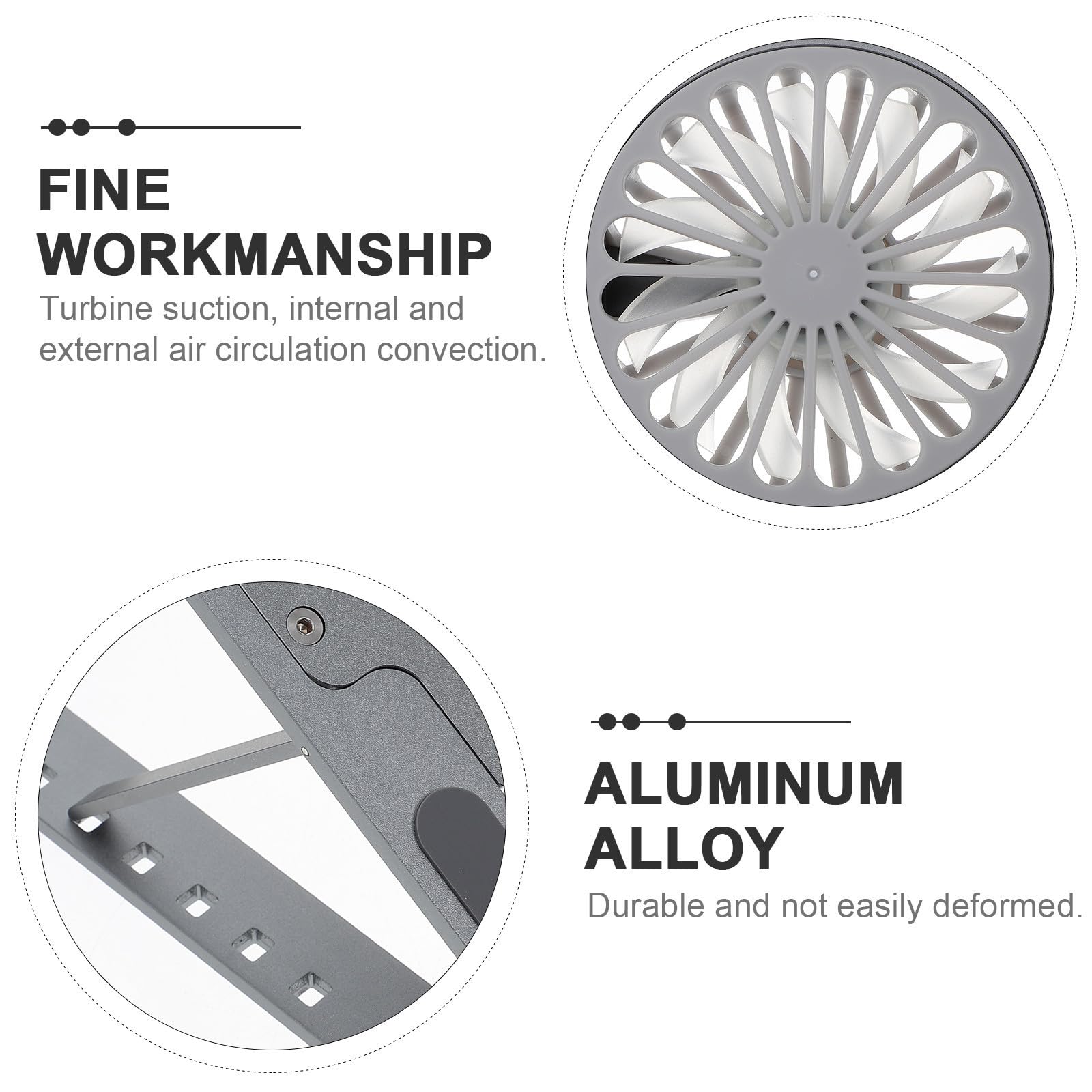 Soporte de Refrigeración para Portátil de Aleación de Aluminio