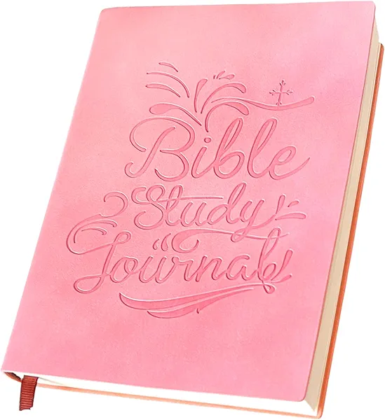 Bible Study Journal Notebook - S.O.A.P method Bible Study Supplies Church Notes Notebook Daily Devotional Notebook Prayer Journal Note Taking & Journaling Kit Faith Based Religious Gifts for Men Women, Pink