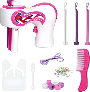 اداة تجعيد الشعر الاوتوماتيكية - جهاز تصفيف بدون استخدام اليدين للحصول على أنماط ضفائر مثالية وموحدة في دقائق، مثالية للمبتدئين والمحترفين، تعزز الإبداع وتوفر الوقت