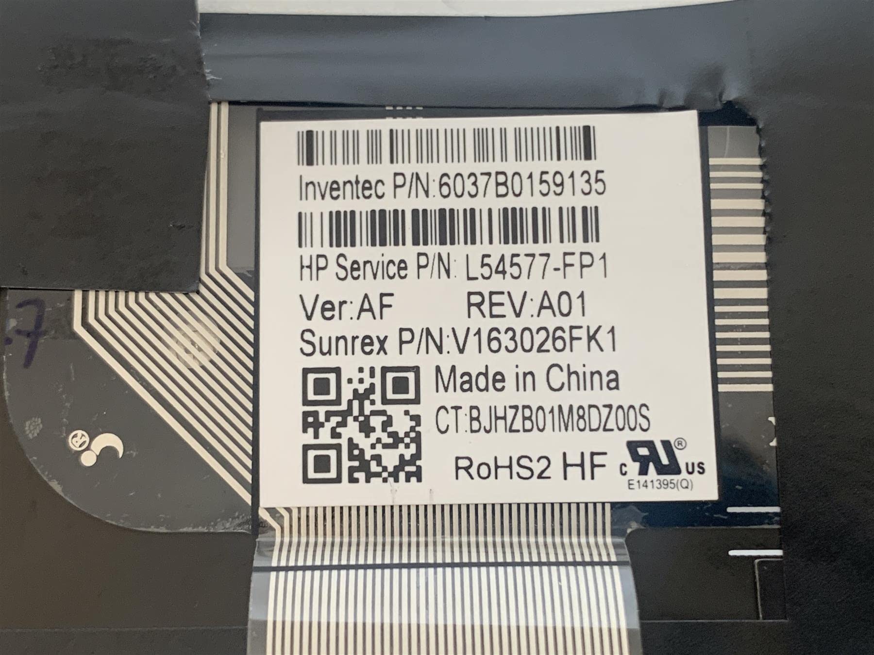 Poggiapolsi Con Tastiera UK Per HP EliteBook X360 1040 G6 – L66881-031 Nuovo