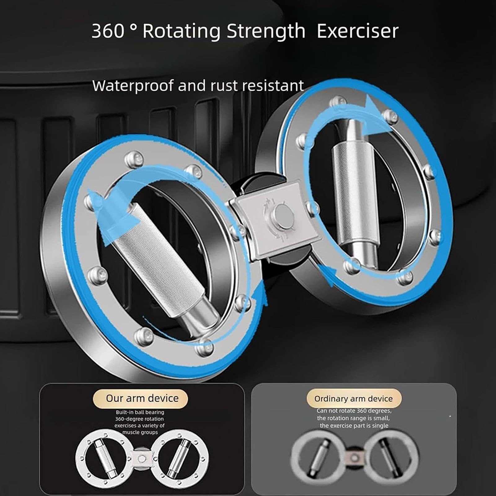 5,4 kg Verbrennungsmaschine – Dreharmmaschine | Muskelverstärker | 5,4 kg Armübungsgeräte Multifunktionaler Unterarmtrainer Trainingsgeräte Armtrainer für Zuhause, Fitnessstudio, Handgelenk