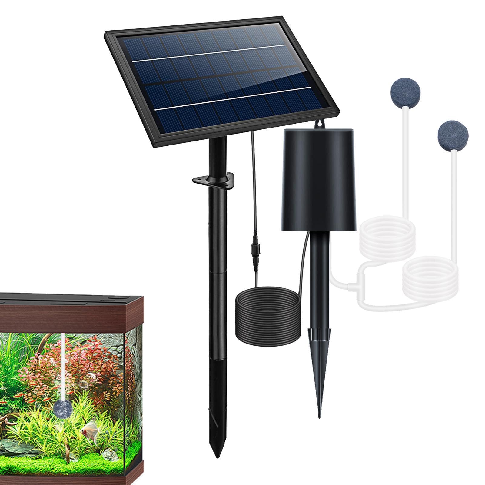 Napowietrzacz stawowy solarny 9V6W regulowana solarna pompa wodna i | Aerator natleniający akwarium Solarna pompa powietrzna napowietrzacz do oczka wodnego ogrodowego na