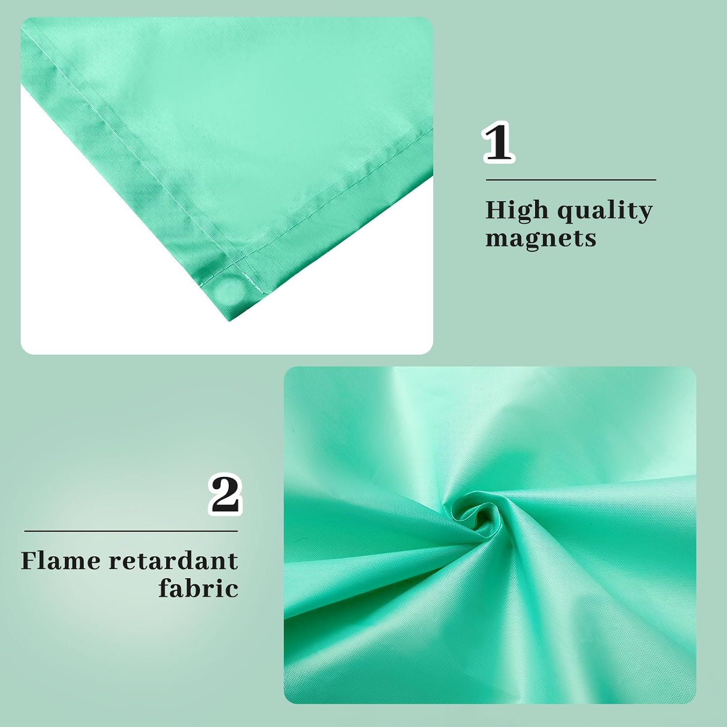 Hortsun 4 Pack Fluorescent Light Covers 4 x 2 Feet Magnetic Light Cover for Drop Ceiling, Fluorescent Ceiling Shade Filters for Office Classroom Home Hospital Decor(Green)