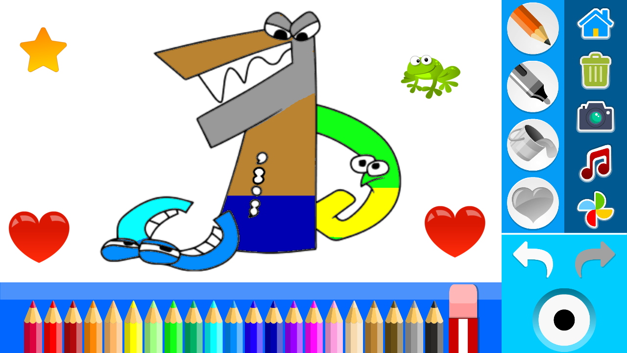 Alphabet lore coloring book game amazon br appstore for android