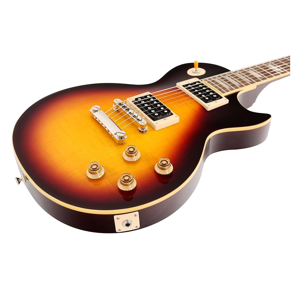 Epiphone Les Paul サンバースト ギター 本体 + ケース Amazon | Epiphone Les Paul ジュニア 左利き タバコ サン