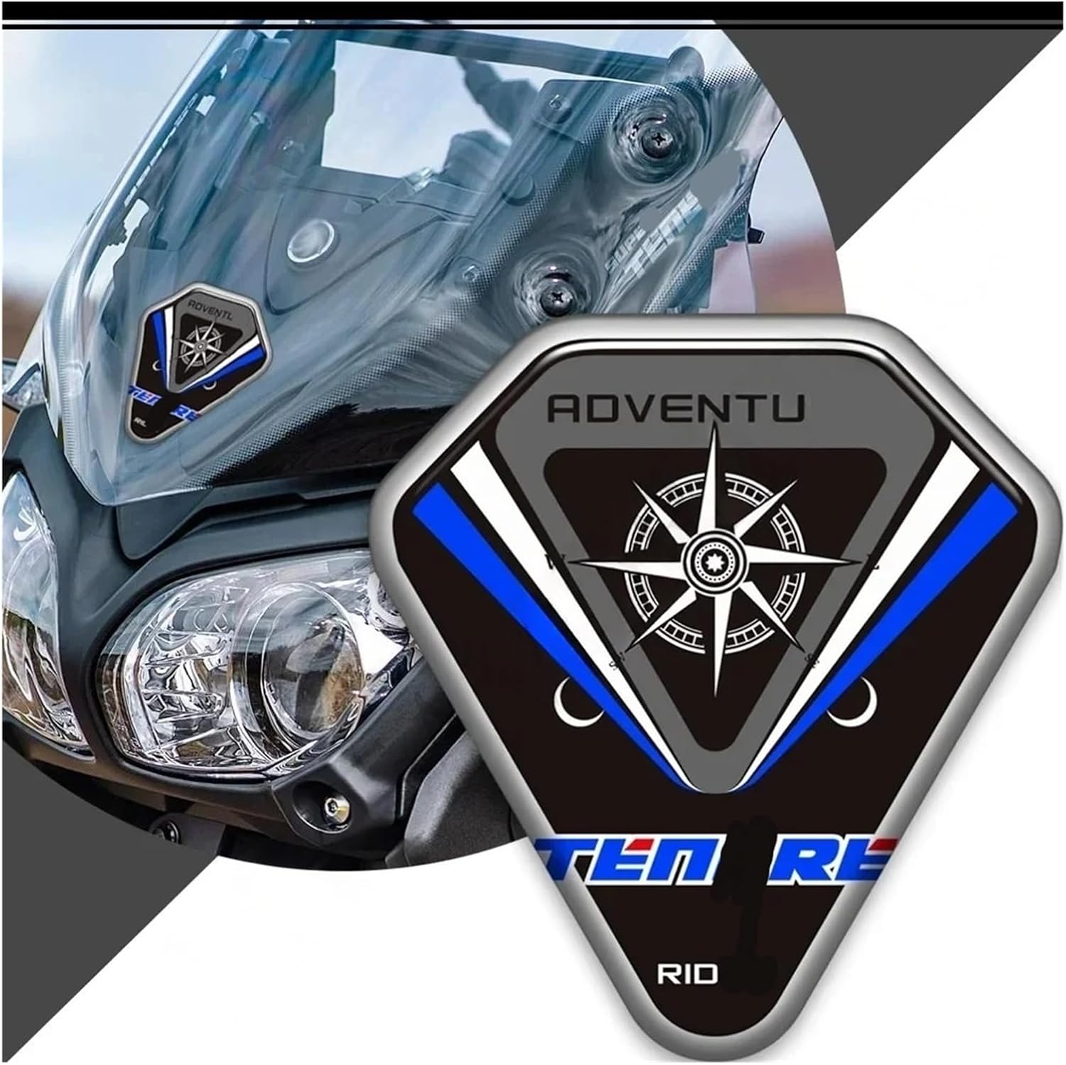 Motorcycle Tank Sticker for YA&MAHA SuperTenere XT1200X XT1200ZE XT1200 Z/ZE/ES XTZ1200E Gas Fuel Oil Kit Knee Fish Decals Tank Pad.