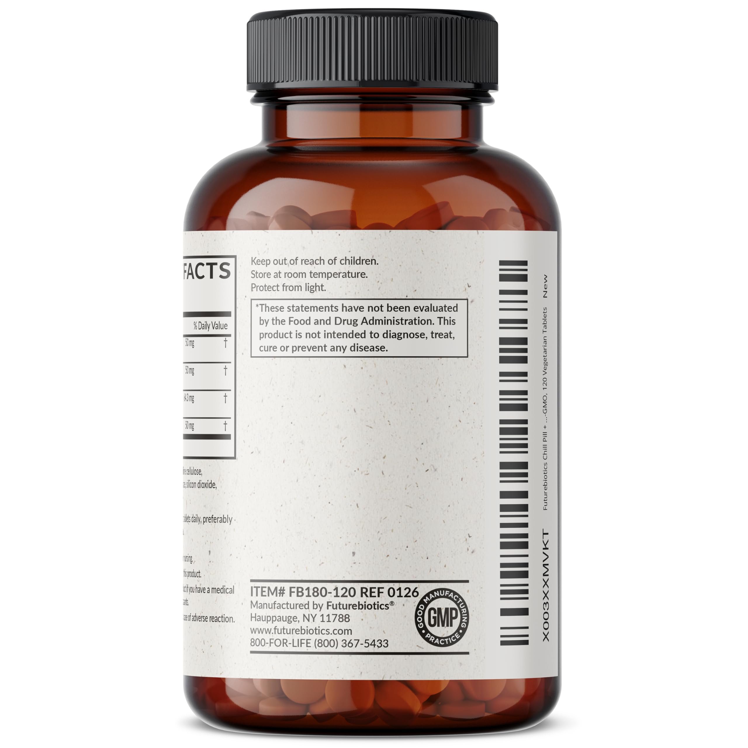 Futurebiotics Chill Pill + Ashwagandha, Stress & Mood Support, 120 Tablets — Amazon image 5