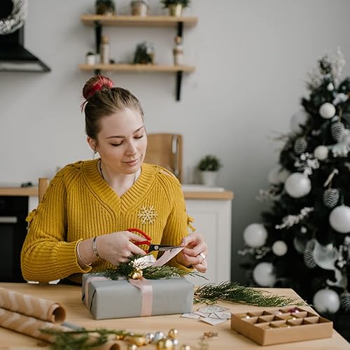 Miniatura 8 de EXCEART Parches bordados de Navidad con copos de nieve, apliques de copo de nieve para planchar en ropa, fiesta, decoración de Navidad,