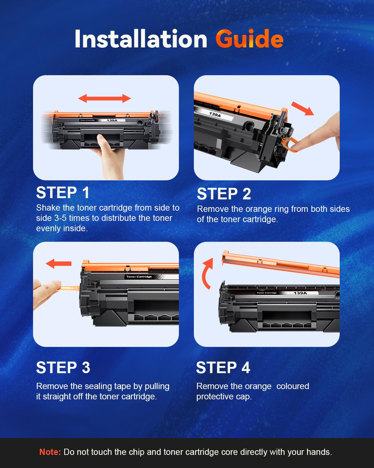 139A Toner con chip compatibile per HP 139A 139X W1390A W1390X Cartuccia toner per HP Laserjet Pro 3002dw 3002dn 3002 MFP 3102fdn 3102fdw 3102 (1X W1390A Nero)