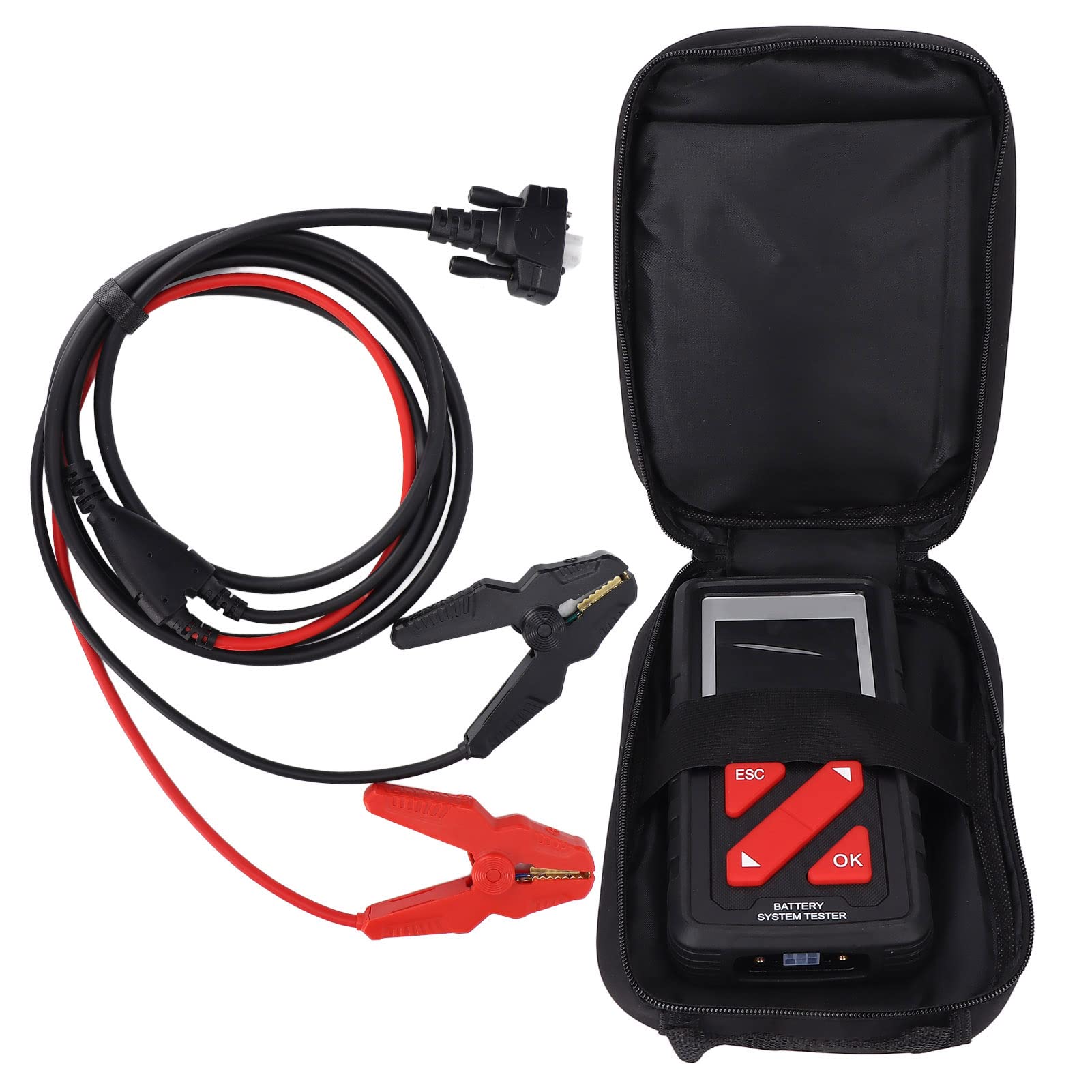 Sonew Testeur Numérique de Système de Batterie 6 V-24 V avec Grand écran Couleur, Universel pour Voitures, Camions et Motos