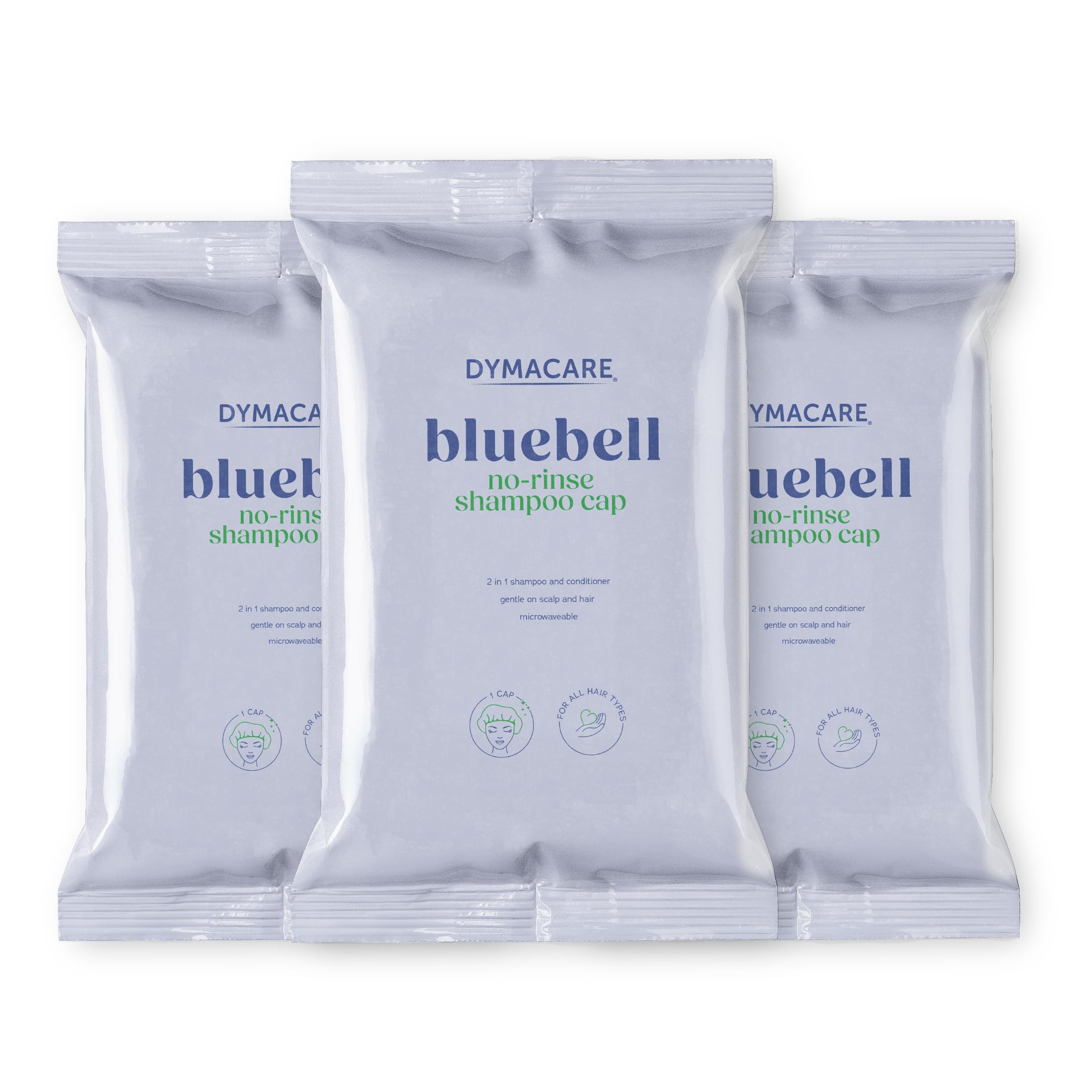 DYMACARE Bluebell No Rinse Shampoo Cap, 100 ml (Pack of 3)