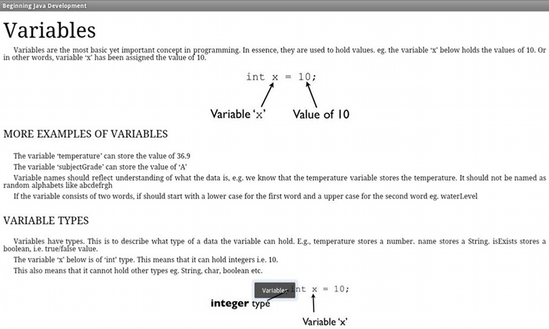 Beginning Java Programming - App on Amazon Appstore