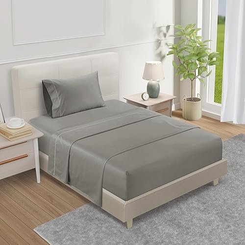 Miniatura 32 de Juego de sábanas 100% de algodón egipcio, tamaño Queen, juego de sábanas de bolsillo profundo, sábanas de algodón de 800 hilos, naturalmente