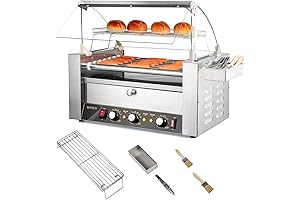 ROVSUN Hot Dog Roller Warmer 1200W: Elevate Your Hot Dog Experience with Unrivaled Convenience
