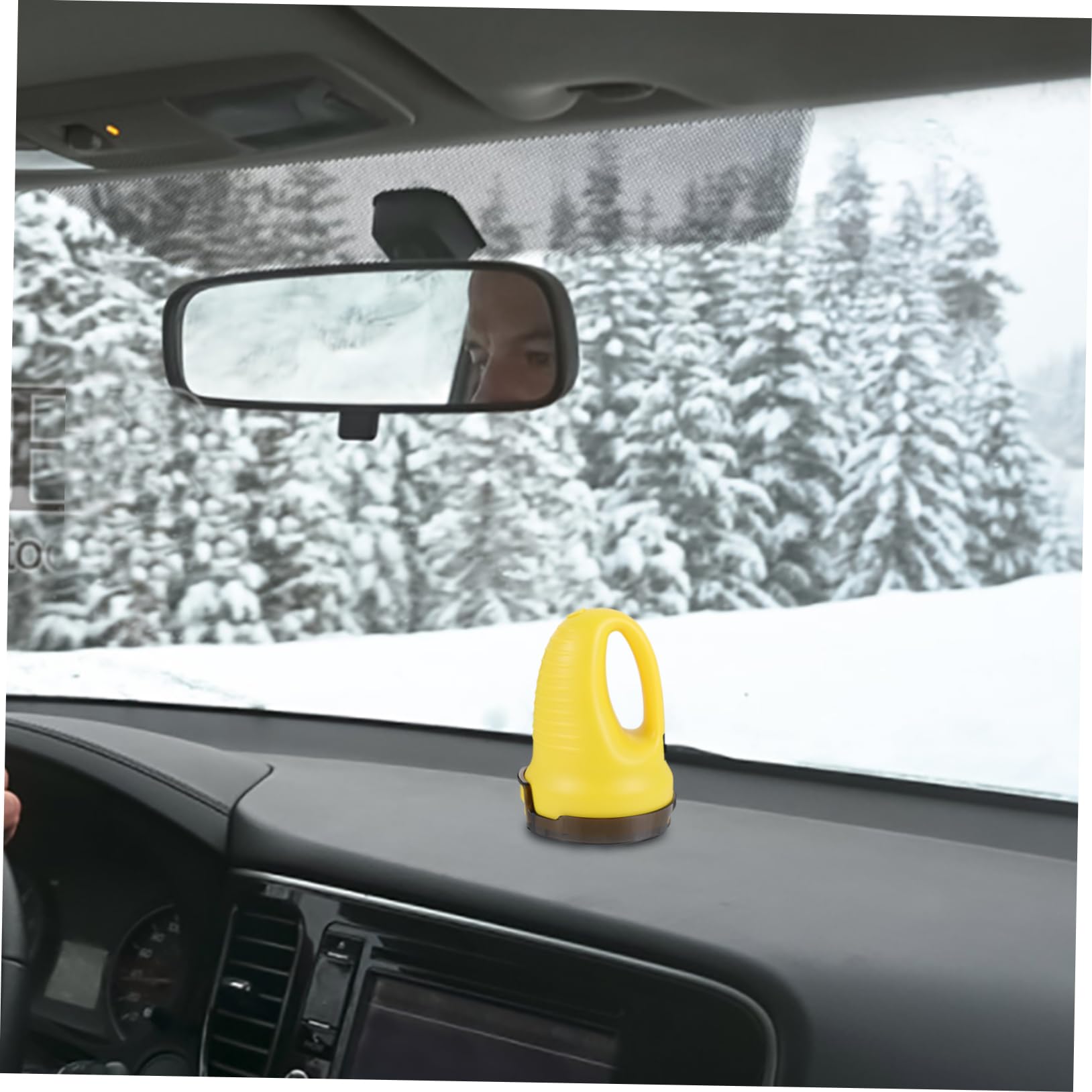 Happyyami Elektrischer Schneekratzer und Ergonomischem Bogenhandgriff mit Abs Material Multifunktionales Schneeräumwerkzeug für Auto für Effiziente Winter Schneeräumung