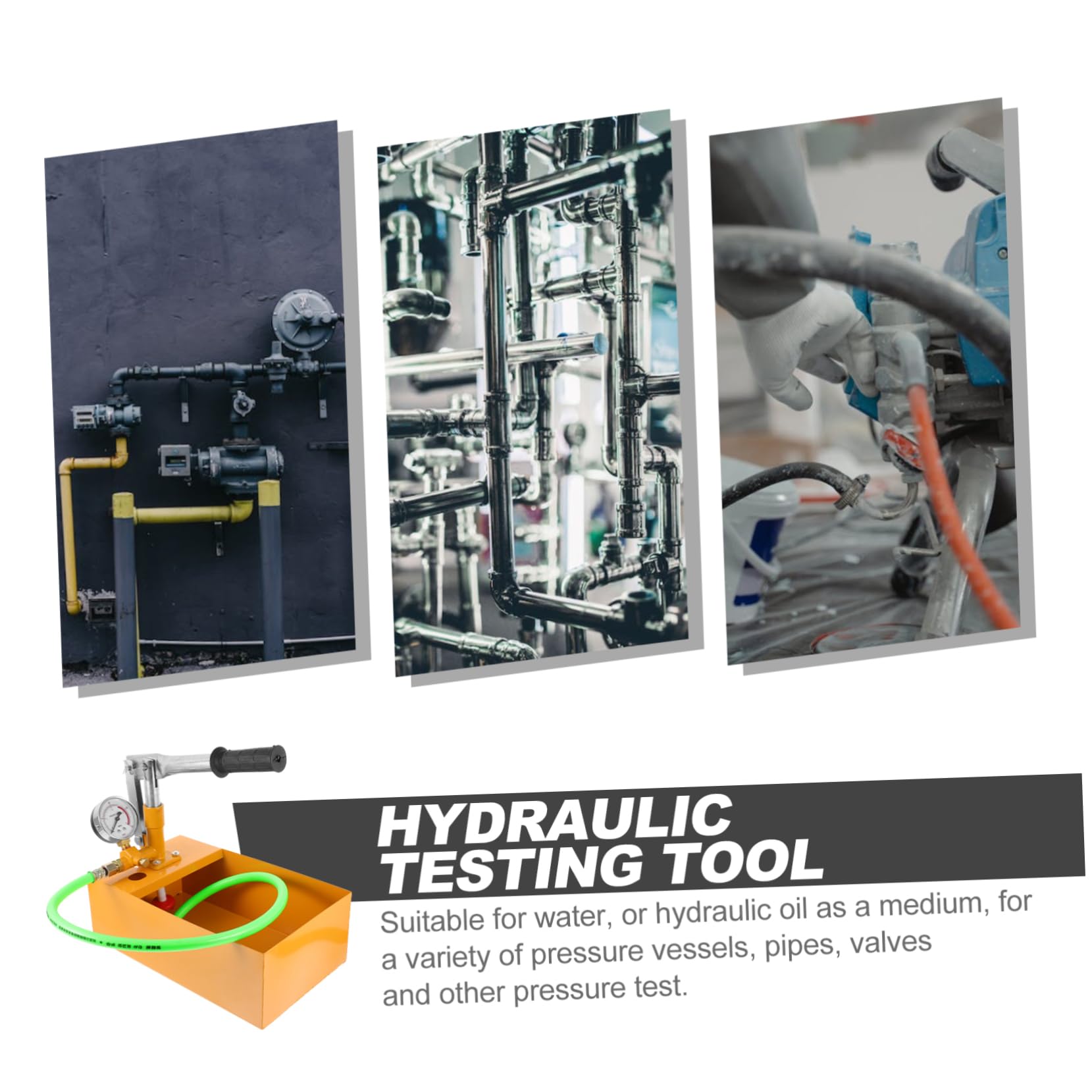 Bomba De Prueba De Presión Manual De 40 Kg, Bomba Hidrostática De Aluminio Para Pruebas En Recipientes a Presión y Sector Industrial