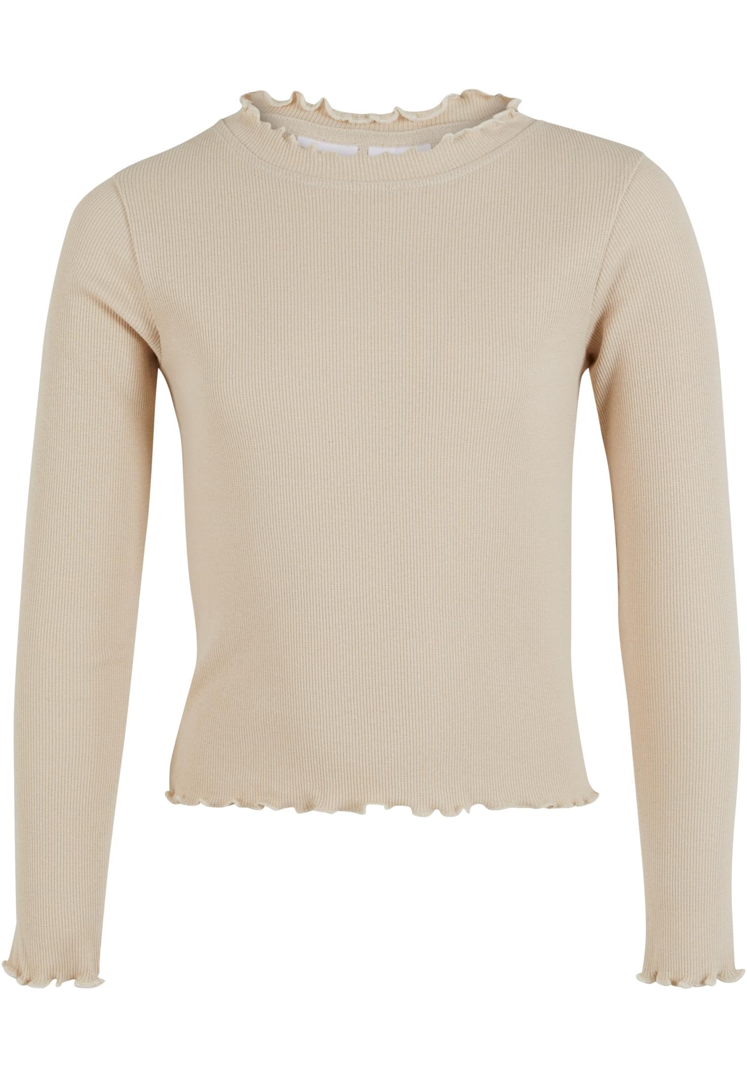 Urban Classics Men's Uck3996-girls Short Rib Longsleeve T-Shirt, softseagrass, 122-128