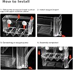 Mipukbay Medium Aquarium Isolation Breeding Box, Acrylic Transparent Aquarium Breeder Box for Fish Fry Hatching, Shrimp Breeding, Betta, Guppy, Killifish, Clownfish, Suitable for 5-40 Gallon Tanks