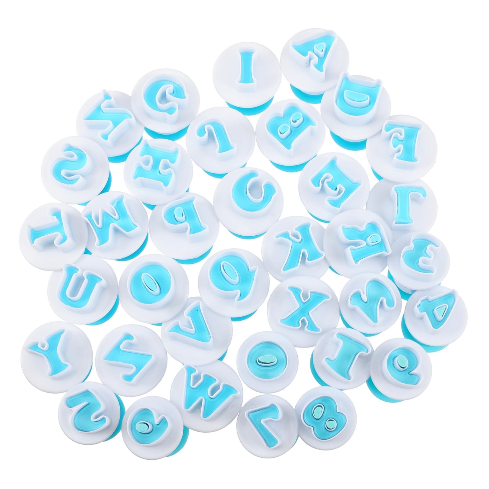 VINTORKY 1Set Alphabet and Cookie Stamp Letter and Fondant Cutters for Cake Decorating Baking Tools for DIY Fondant Cookies and Pastry