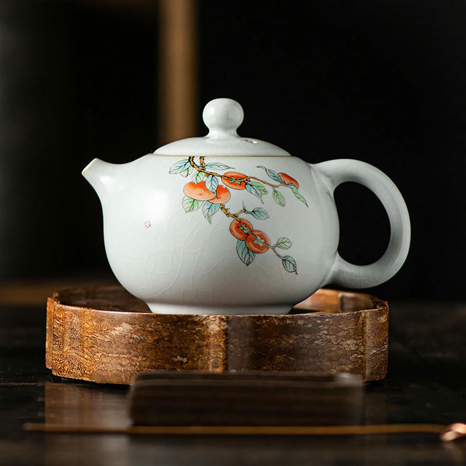 230 ml/8 uncji, ceramiczny czajniczek Xishi w stylu chińskim, Yuebai, retro domowy zestaw do herbaty Kung Fu z glazurą z kruszonym lodem - Da Ji Da Li