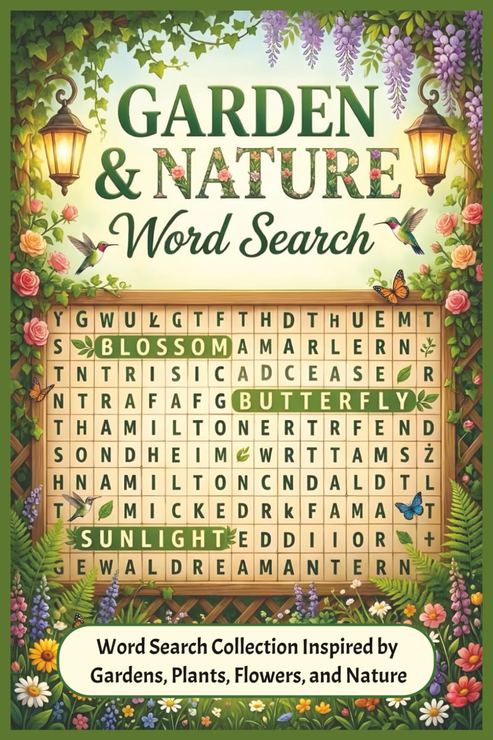 Garden and Nature Word Search: Soothing Puzzle Activities for Stress Relief and Mindfulness