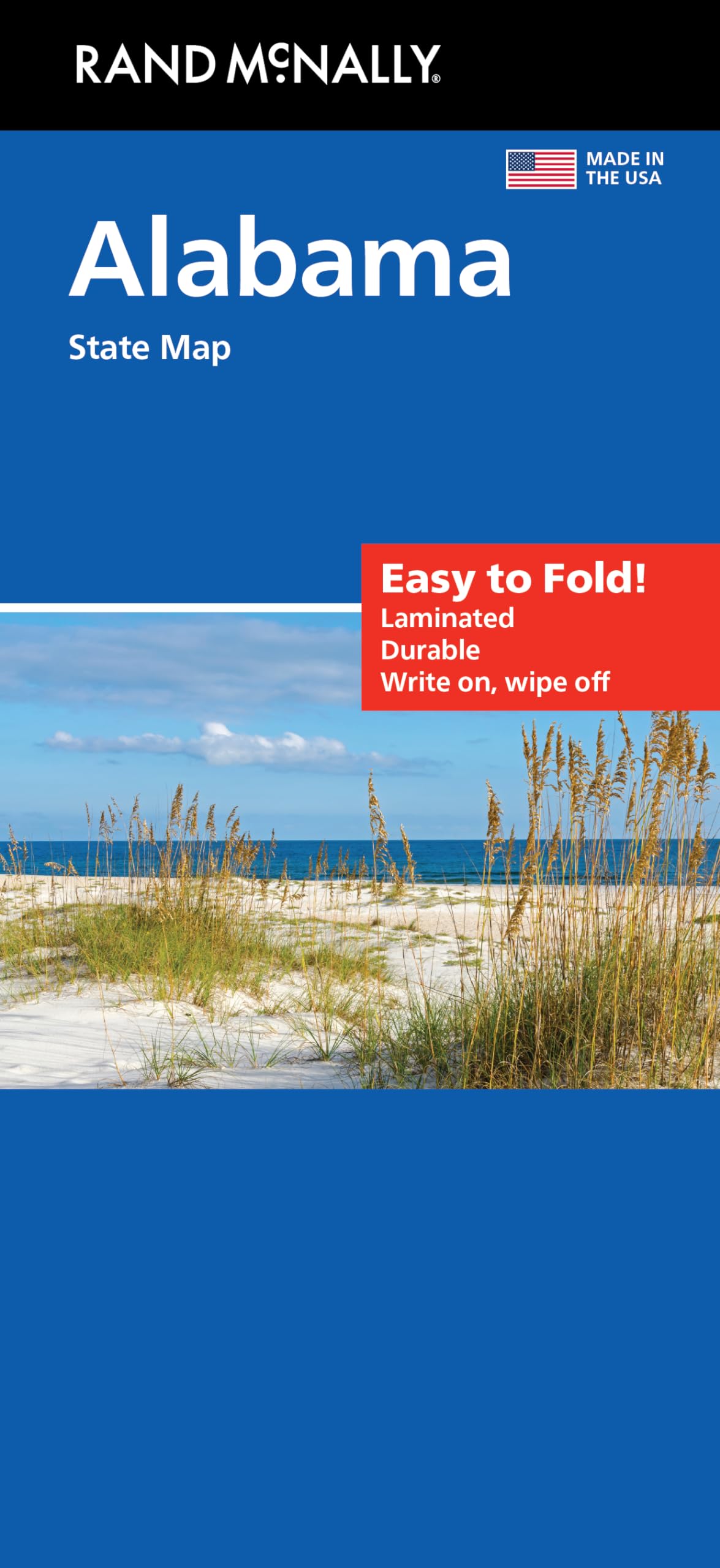 Rand McNally Easy to Fold: Alabama State Laminated Map