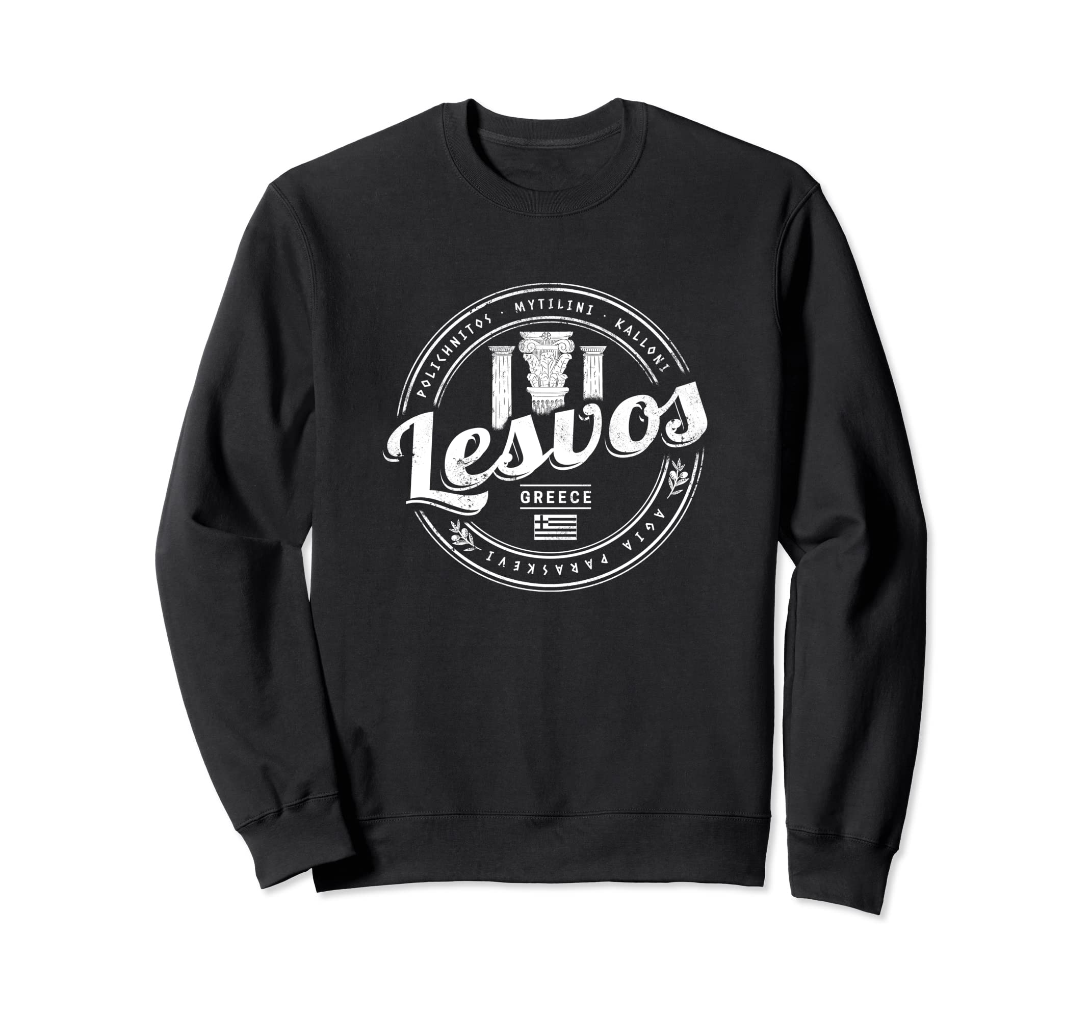 Lesvos island in Greece retro vintage vacation souvenir Sweatshirt