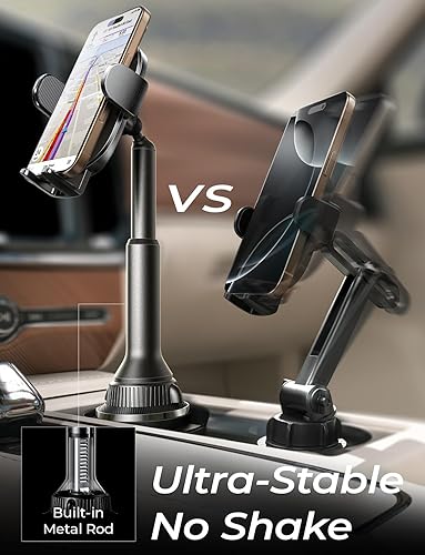 Miniatura 3 de LISEN Soporte de teléfono para automóvil, sin sacudidas, soporte para teléfono para automóvil, sólido, soporte para teléfono para automóviles,