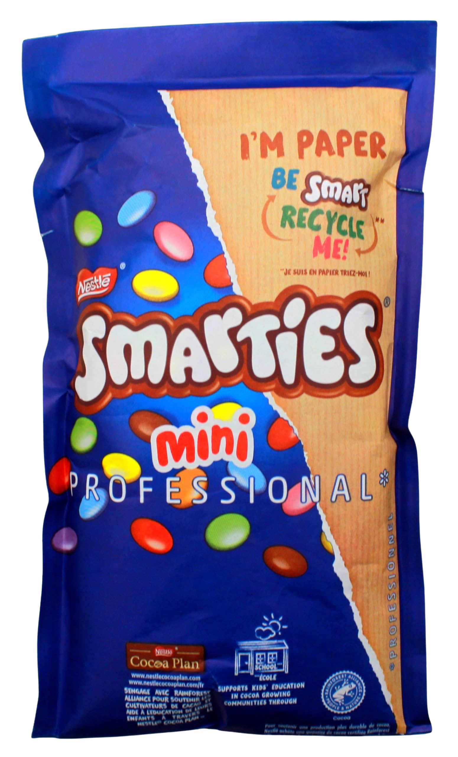SMARTIES Mini Mix-in, kleine knusprige Pastillen mit dem guten Geschmack von Milchschokolade, 16er Pack (16 x 500g)