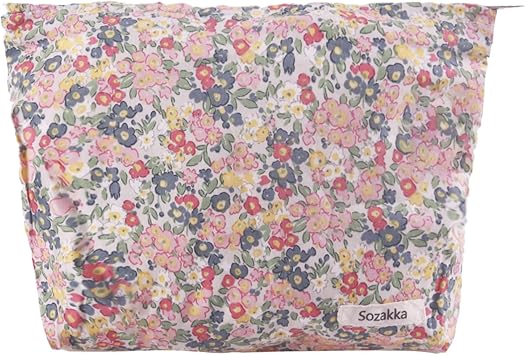 floral print makeup bag