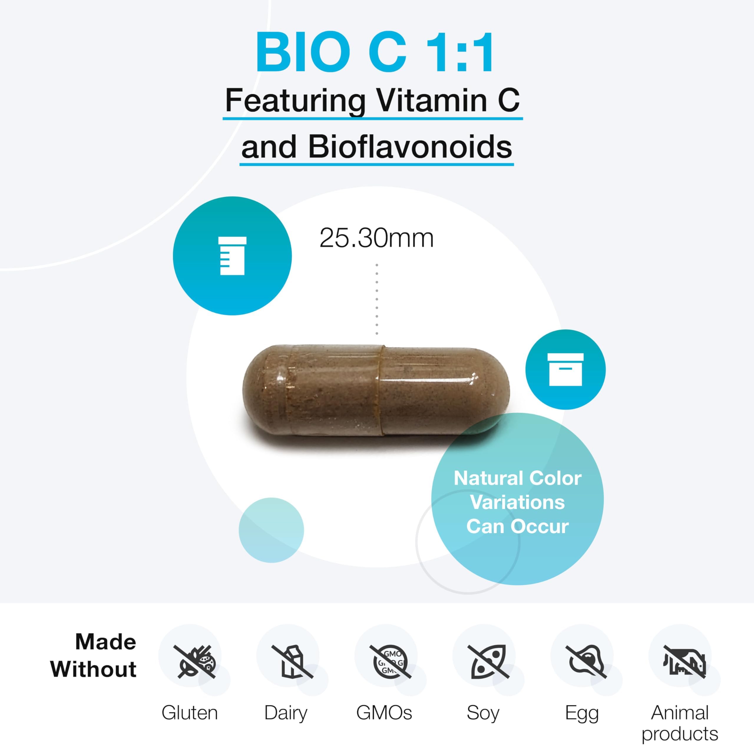 XYMOGEN Bio C 1:1, 90 Capsules — Amazon image 4