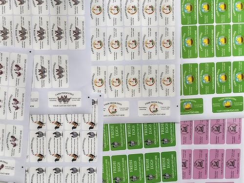 Miniatura 10 de Made in USA 3inch Custom Carton Stickers Labels for Egg, Personalized Chicken Egg Carton Packaging Sticker Label