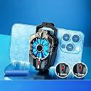 BLACK CROWN X20 Portable Wireless Semi-ConductorPhone Cooler Fan with RGB Lights – Dual-Speed Gaming Mobile Radiator with Semiconductor Cooling for Smartphones. Clamp Mount, Plug & Play. gallery image