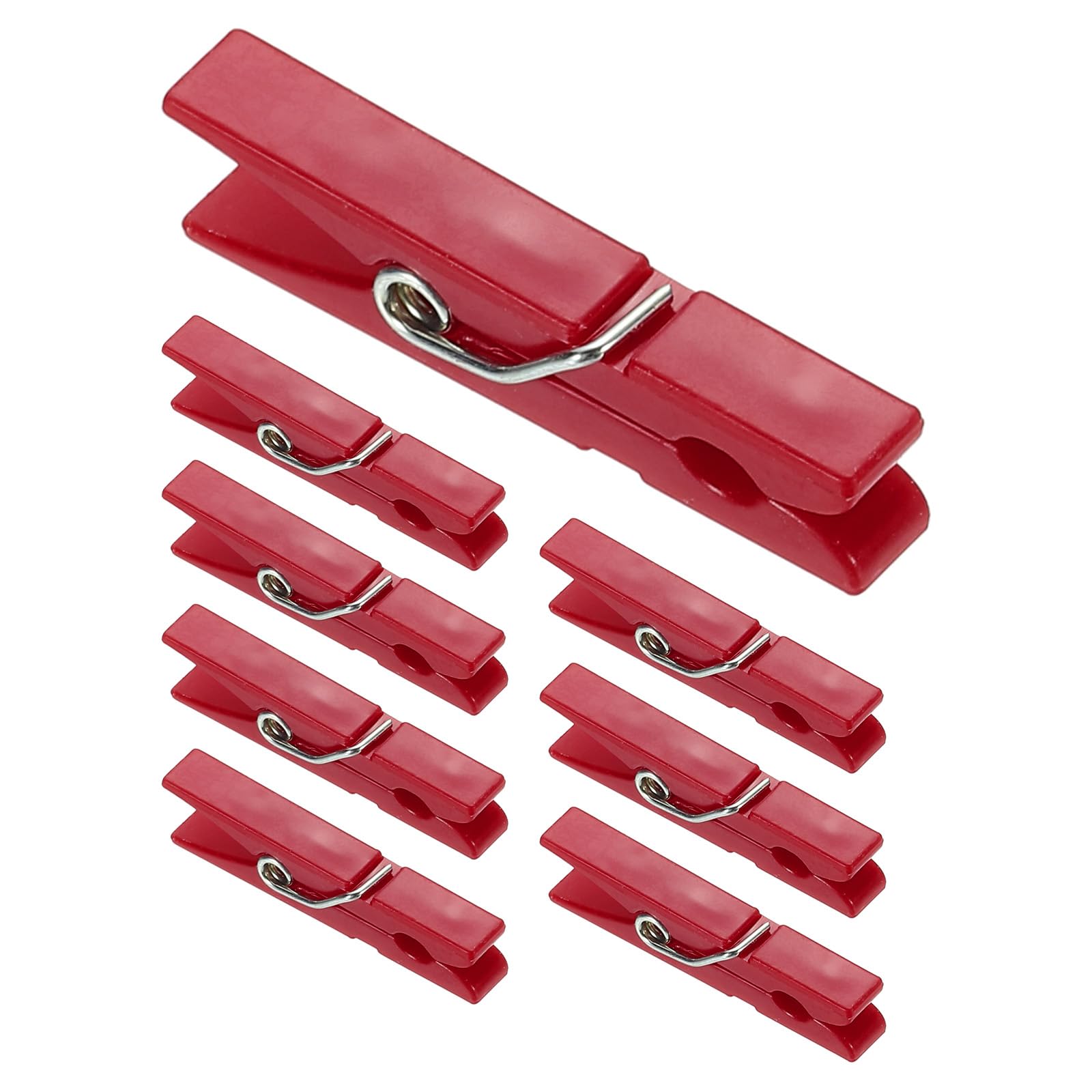 PATIKIL 1.4" Colored Clothes Pins, 100Pcs Mini Colorful Plastic Clothes Clips Strong Grip Photo Clips for Pictures Hanging Clothes Decorative Crafts,