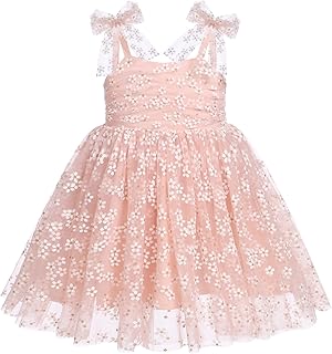 Toddler Baby Girl Birthday Princess Dress Shiny Confetti Boho Rainbow Cake Smash Photo Shoot Outfit for 1-6T - Buy now