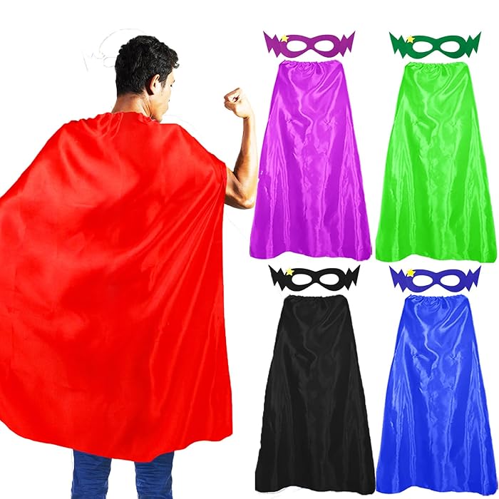 Buy D.Q.Z SuperheroCapes and Masks for Adults Teens 5 Bulk Pack Men