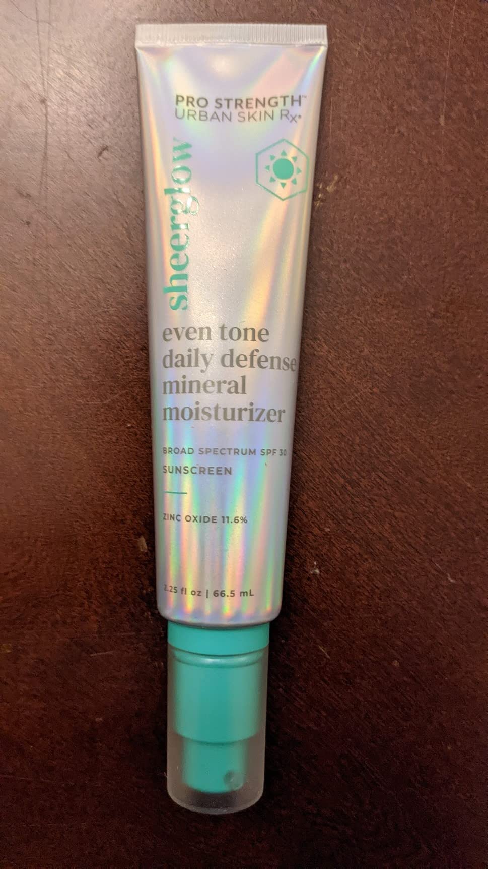 Urban Skin Rx® Pro Strength Sheerglow Even Tone Daily Defense Mineral Moisturizer & Broad-Spectrum Sunscreen SPF 30, Weightless Hydration, Brightens Complexion, Prevents Signs of Aging, 2.25 FL Oz