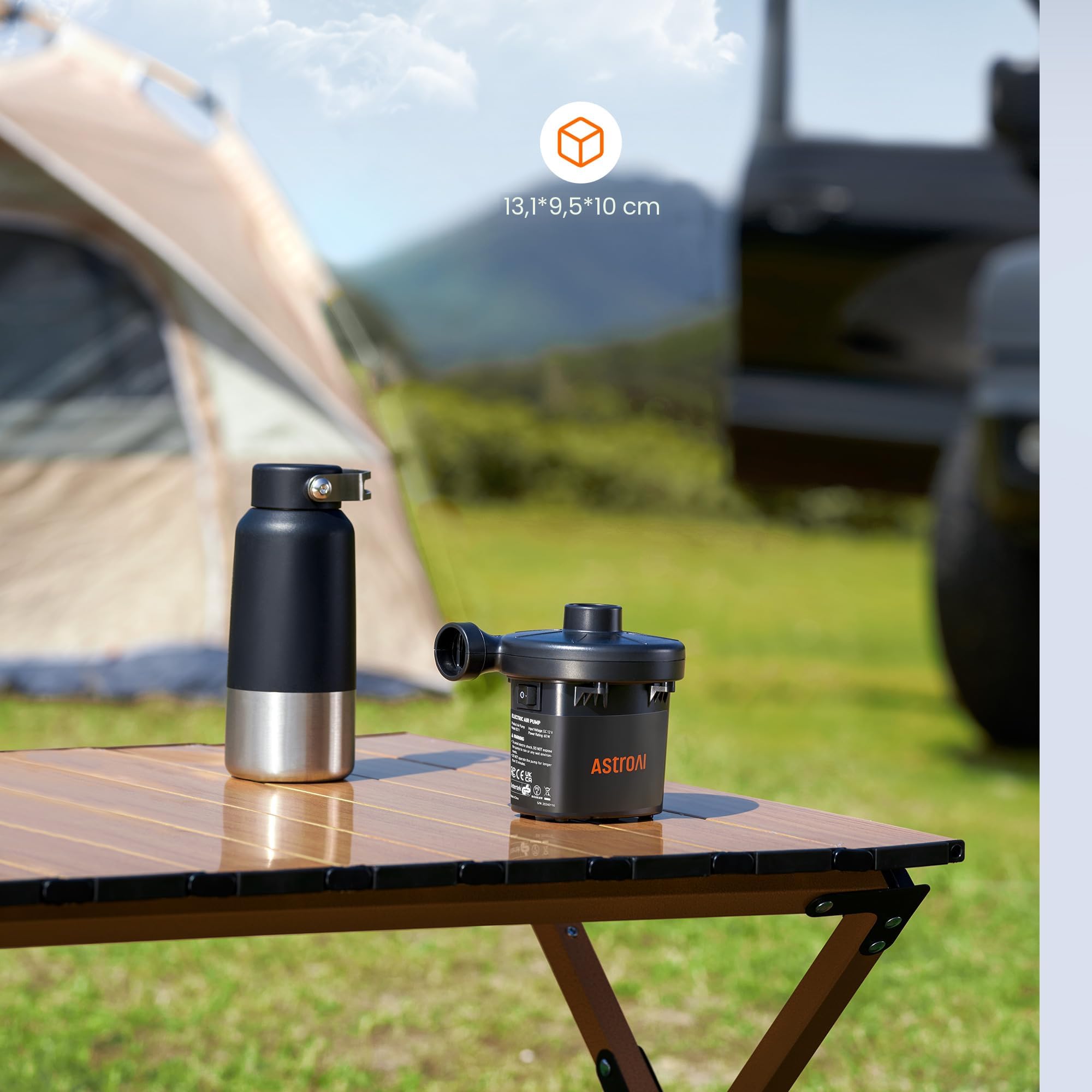 Pompe à Air électrique Portable 12V – 3500Pa – Pour Gonflables, Camping, Piscine