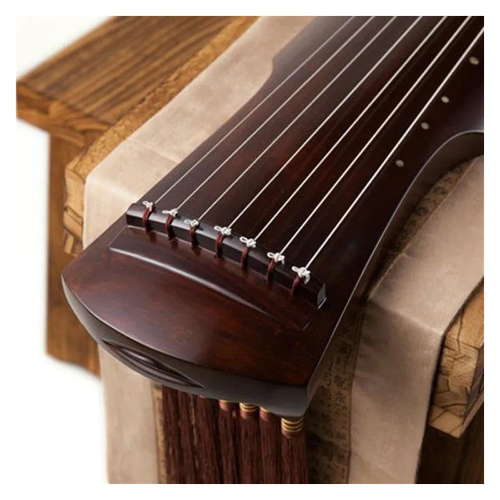 Guqin 120 Cm Tradycyjny Instrument Siedmiostrunowy Dla Początkujących Dorosłych Tradycyjny Guqin