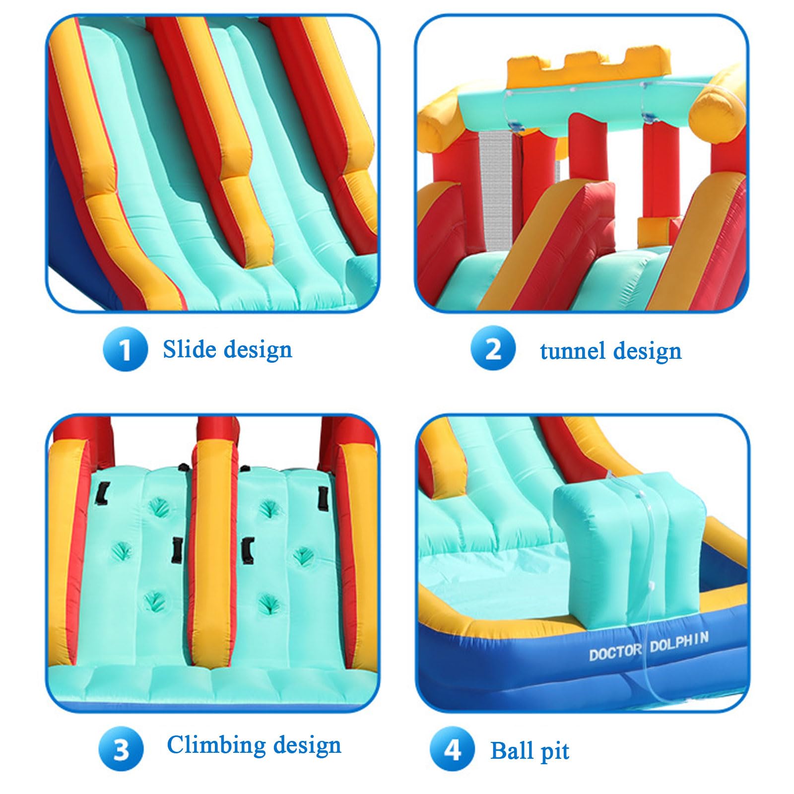 Tobogán acuático inflable, piscina con adultos, parque acuático inflable, patio trasero de entretenimiento al aire última intervensión, toboganes acuáticos con soplador, toboganes acuáticos inflables
