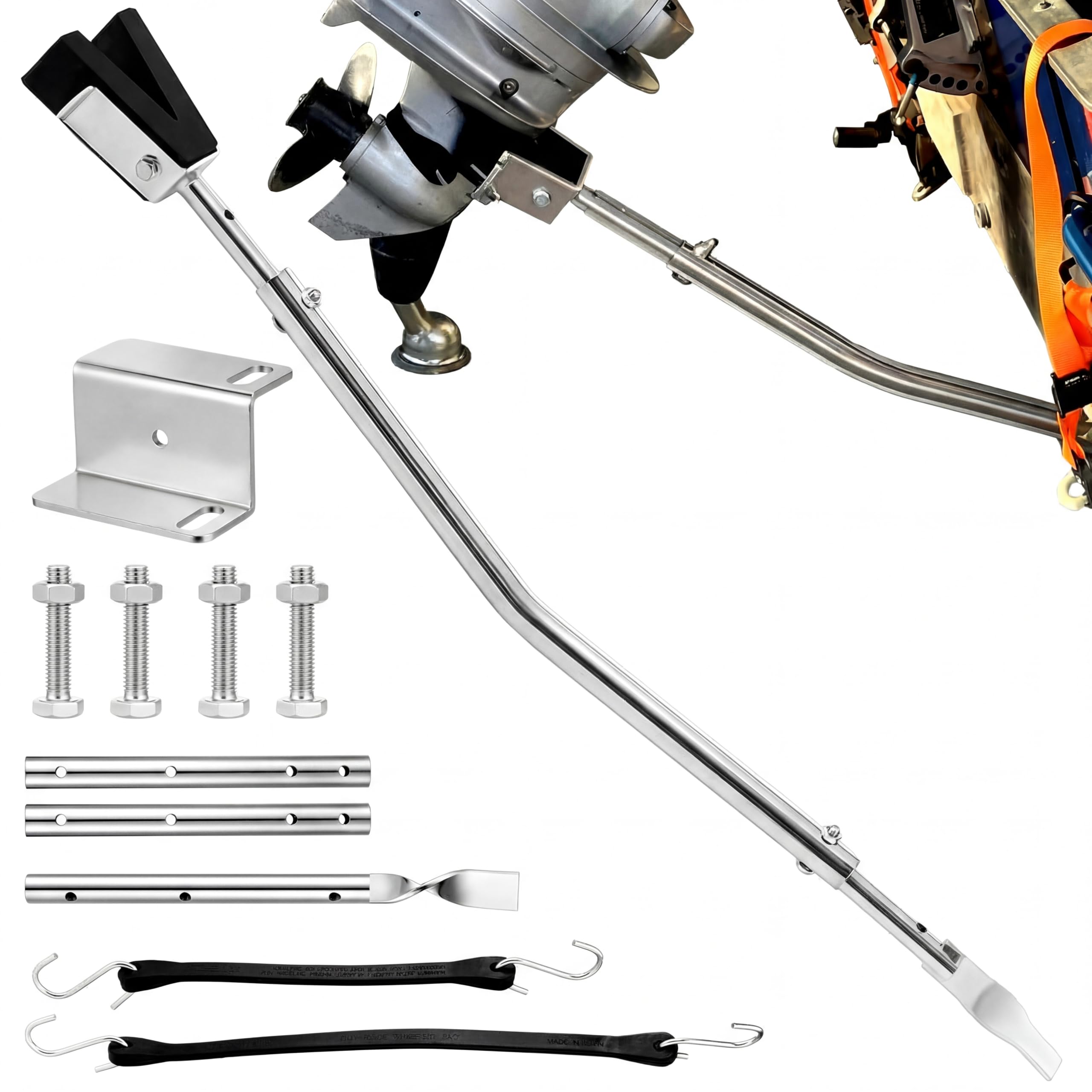 Heavy-Duty Adjustable Transom Saver for Outboard Motors